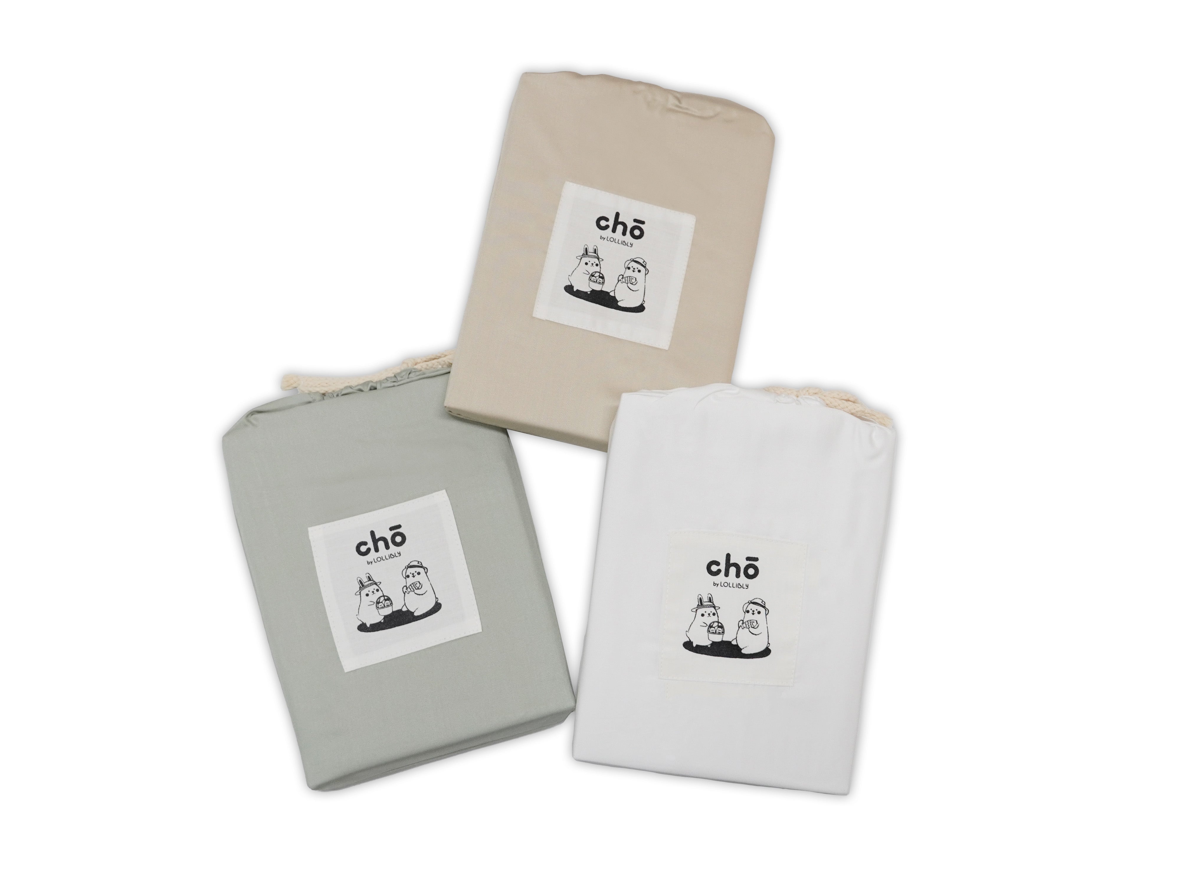 all cho crib and cot sheet in packaging